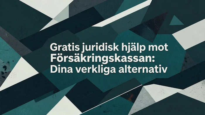 Professional header image for step-by-step guide: Gratis juridisk hjälp mot Försäkringskassan: Dina verklig...