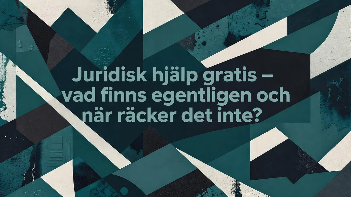 juridisk hjälp gratis