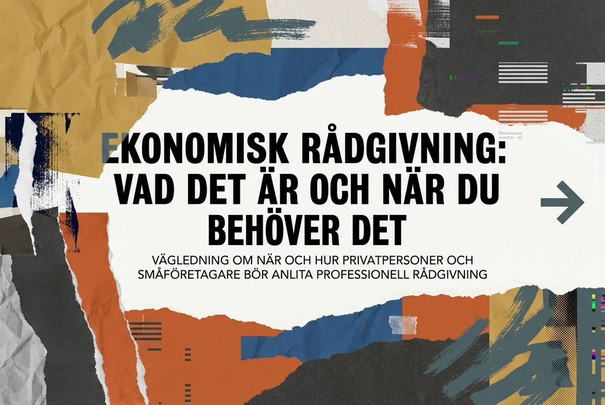 Professional header image for list-based article: Ekonomisk rådgivning: vad det är och när du behöver det